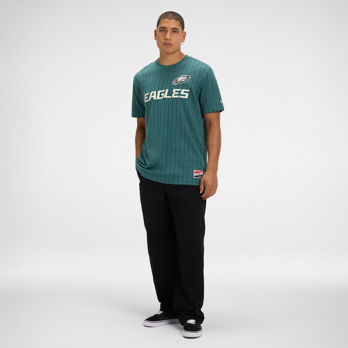 New York Giants Throwback Retro Pinstripe T-Shirt