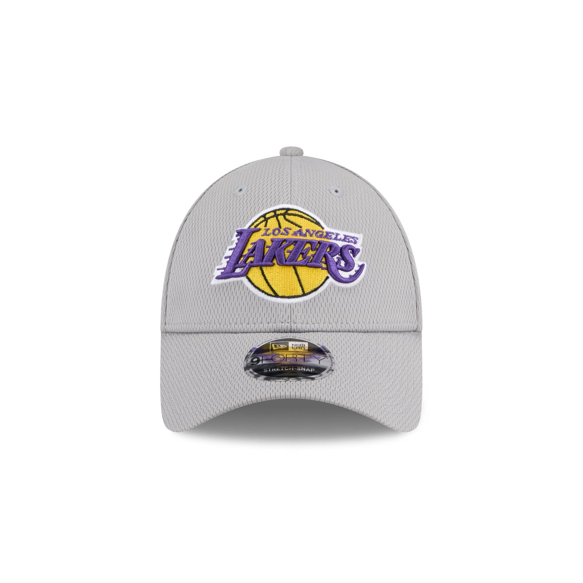 Los Angeles Lakers Gray 9FORTY Stretch-Snap Hat