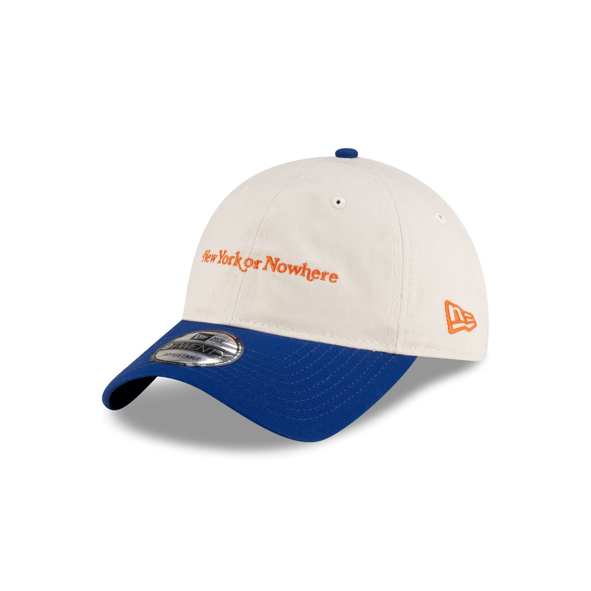New York or Nowhere x New York Mets Chrome White Wordmark 9TWENTY Adjustable Hat