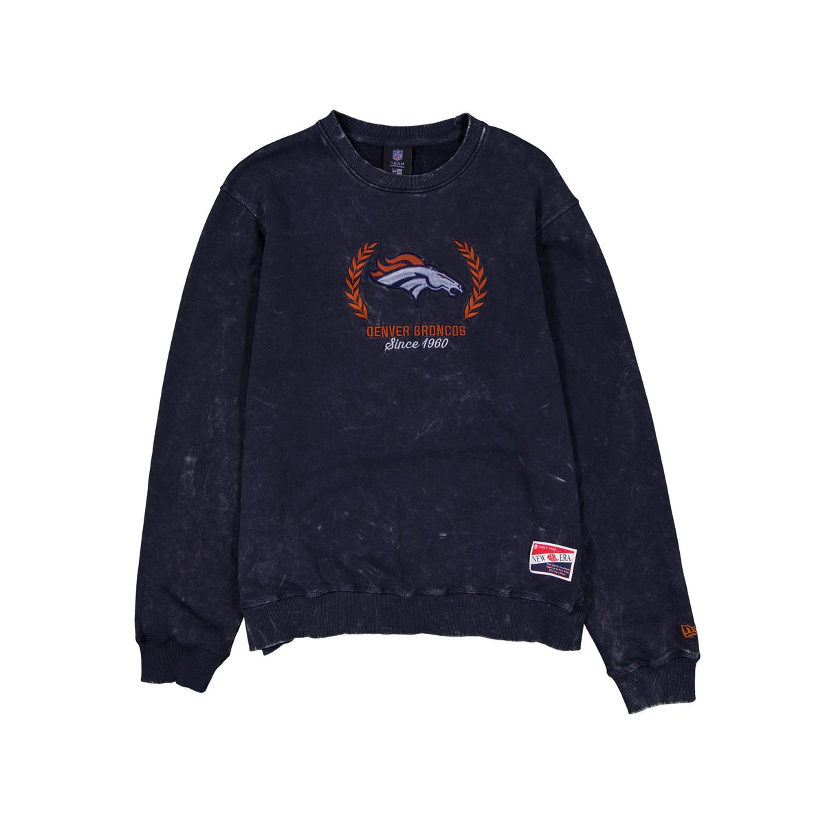 Denver Broncos Throwback Washed Crewneck