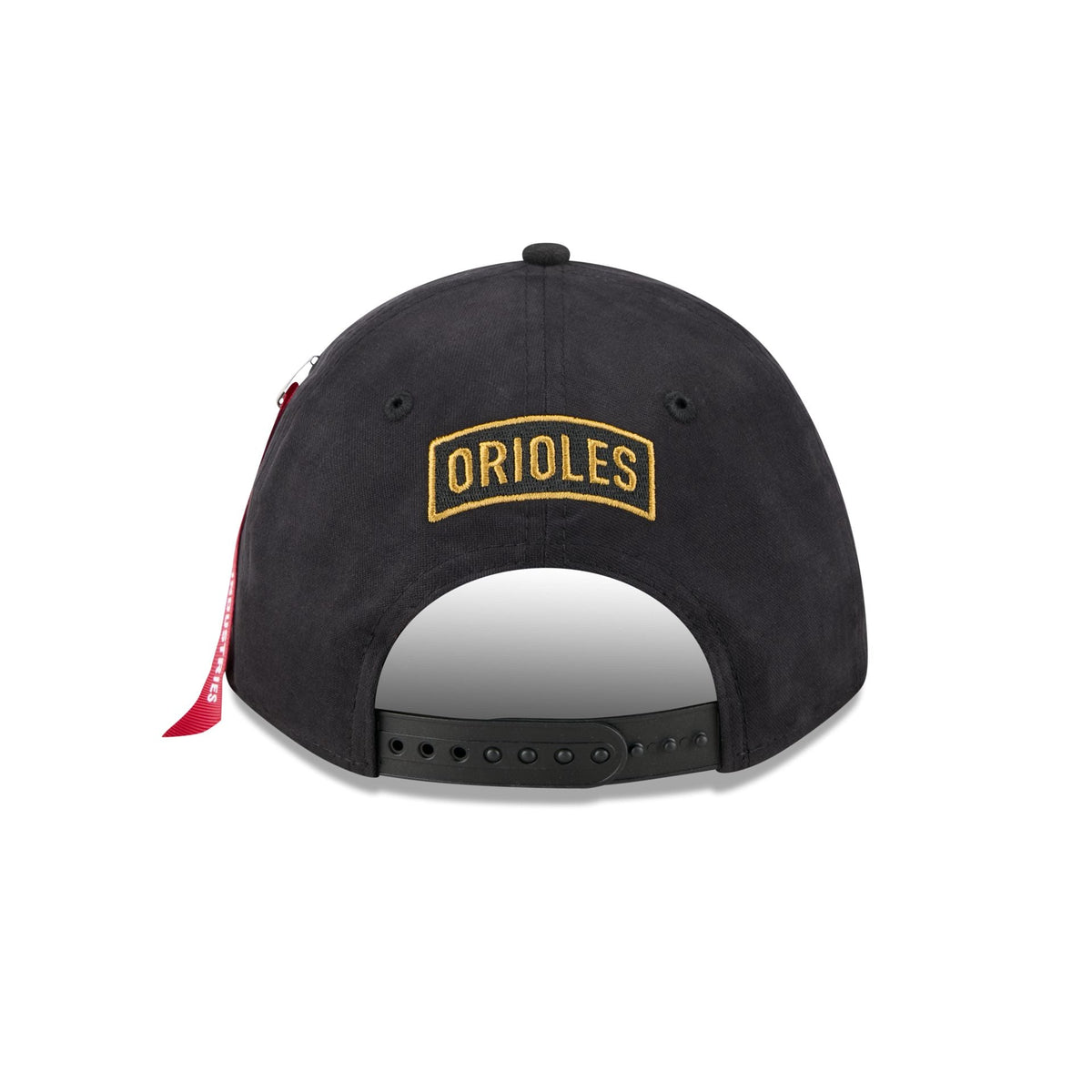 Alpha Industries x Baltimore Orioles Black 9FORTY M-Crown A-Frame Snapback Hat