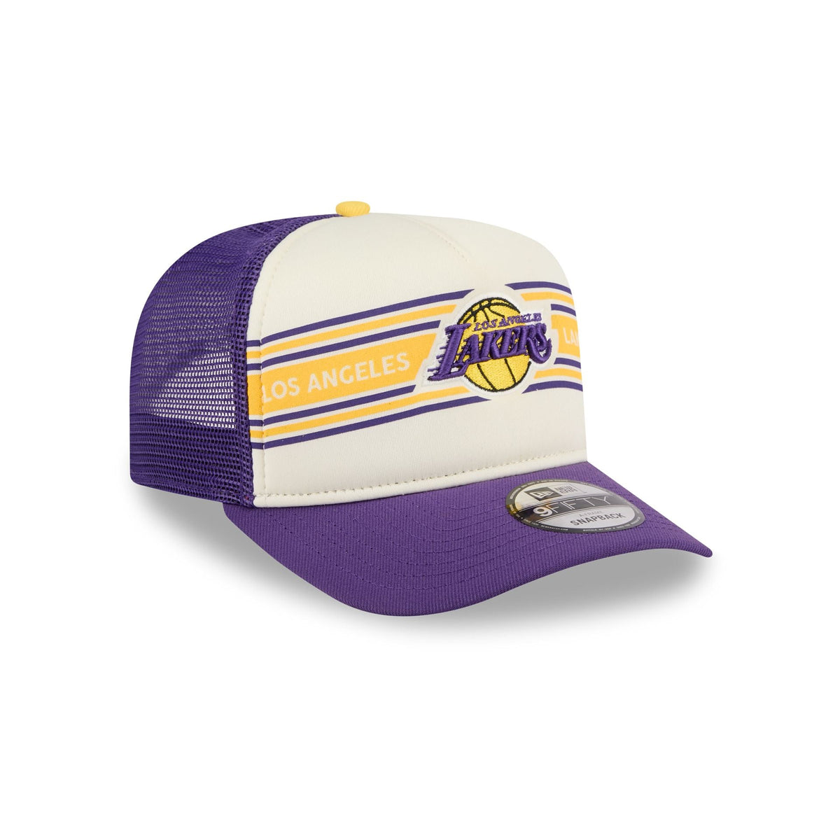 Los Angeles Lakers Banner 9FIFTY A-Frame Trucker Hat