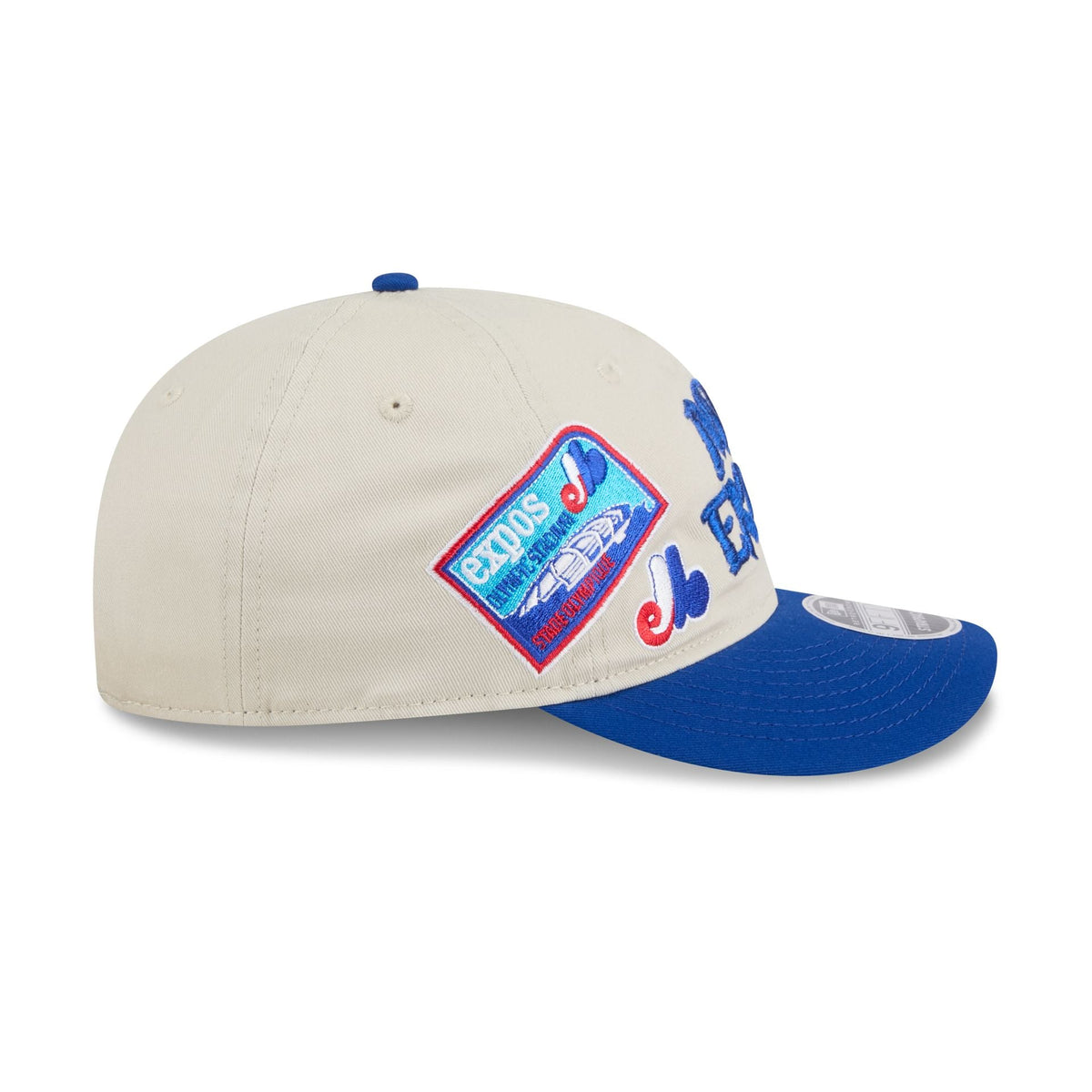 Montreal Expos Scattered Patches Retro Crown 9FIFTY Snapback Hat
