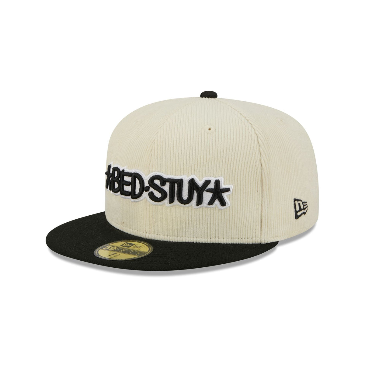 Brooklyn Nets 2025 City Edition Chrome White Corduroy 59FIFTY Fitted Hat