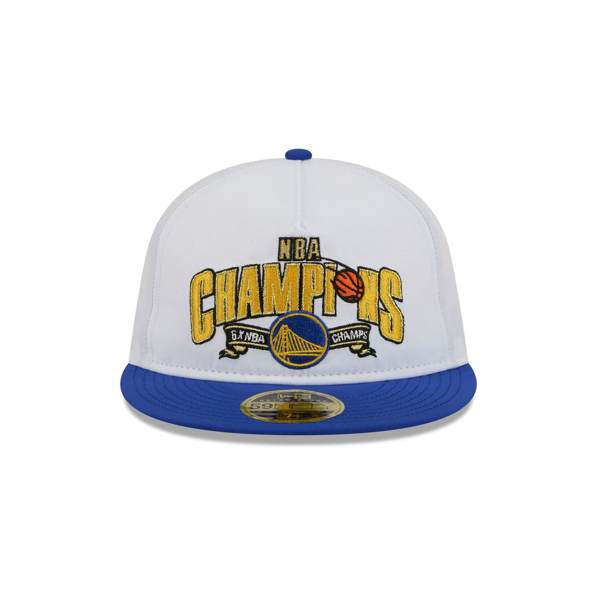 Golden State Warriors Champions White Retro Crown 59FIFTY Fitted Hat