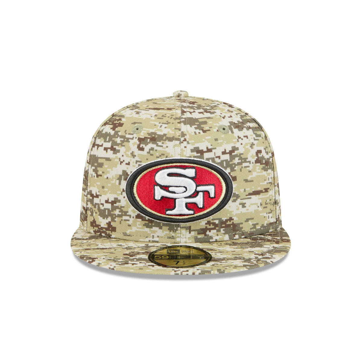 San Francisco 49ers 2025 Salute to Service Fan Gear 59FIFTY Fitted Hat