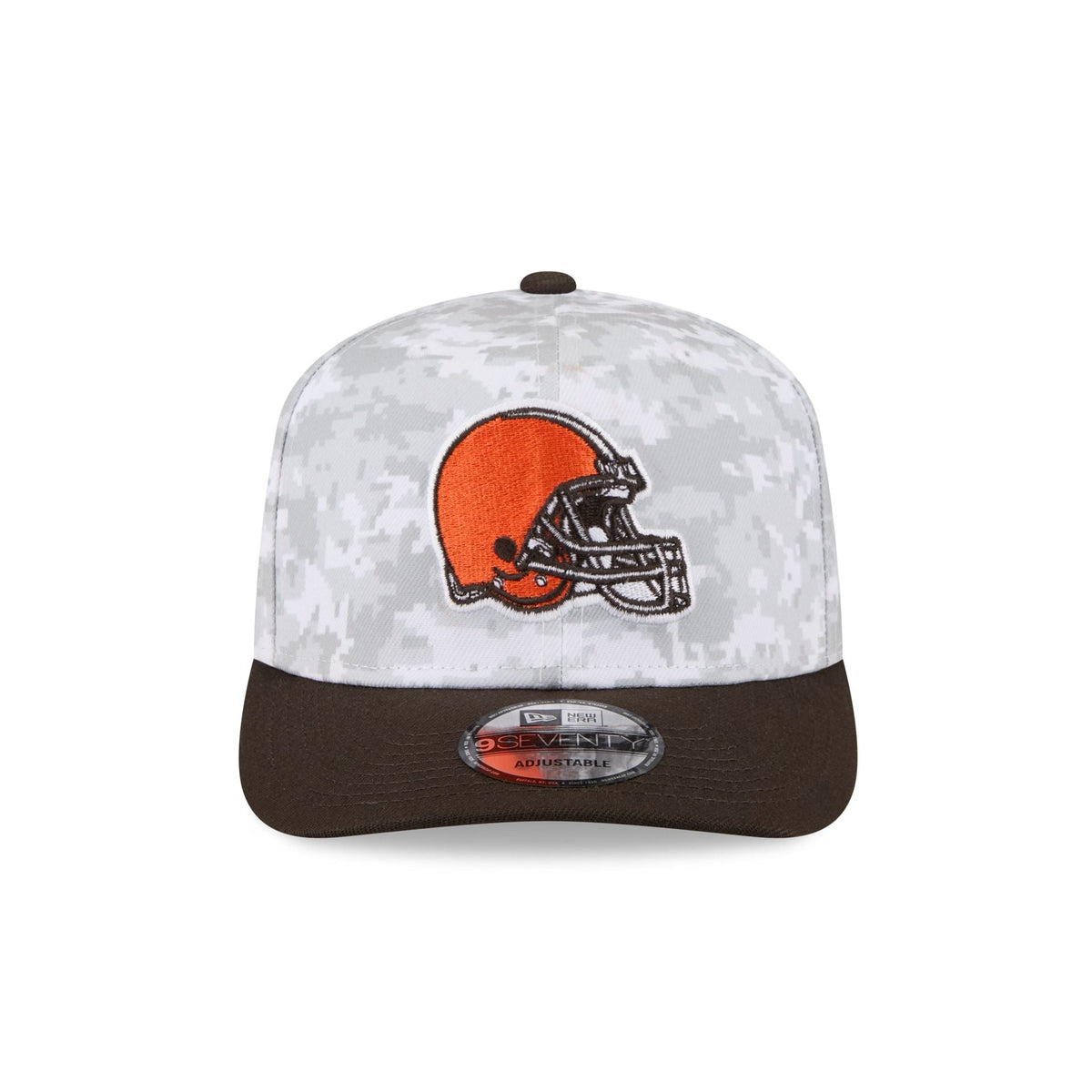 Cleveland Browns 2025 Salute to Service Fan Gear 9SEVENTY Stretch-Snap Hat