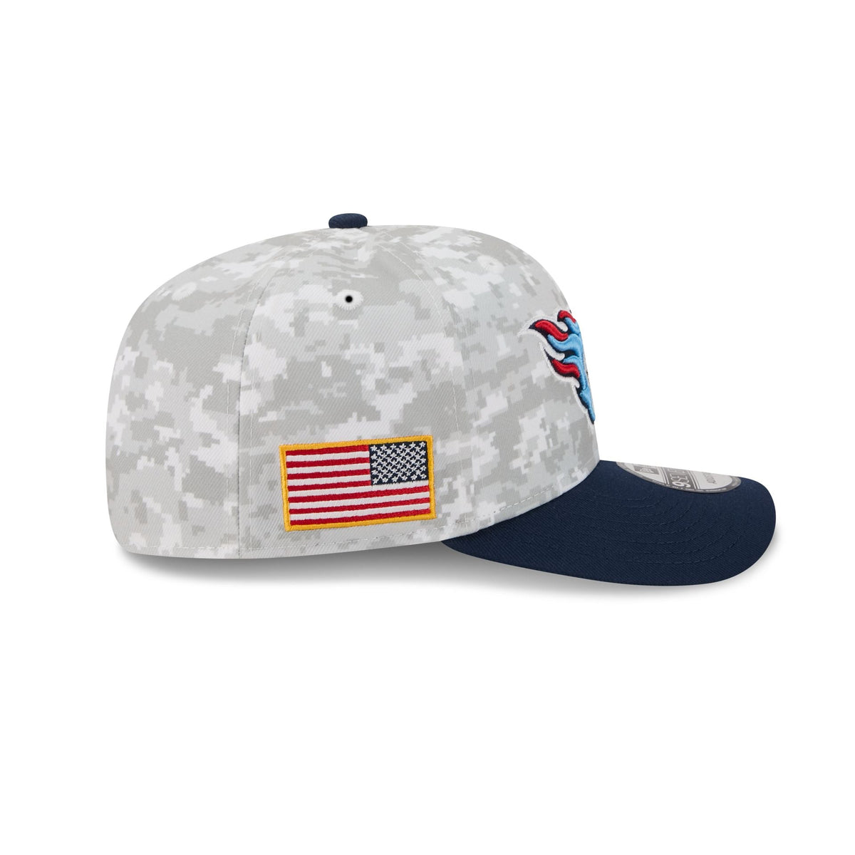 Tennessee Titans 2025 Salute to Service Fan Gear 9SEVENTY Stretch-Snap Hat