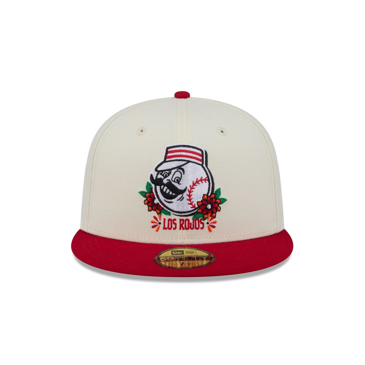 Cincinnati Reds Day of the Dead Sugar Skull Mascot 59FIFTY Fitted Hat