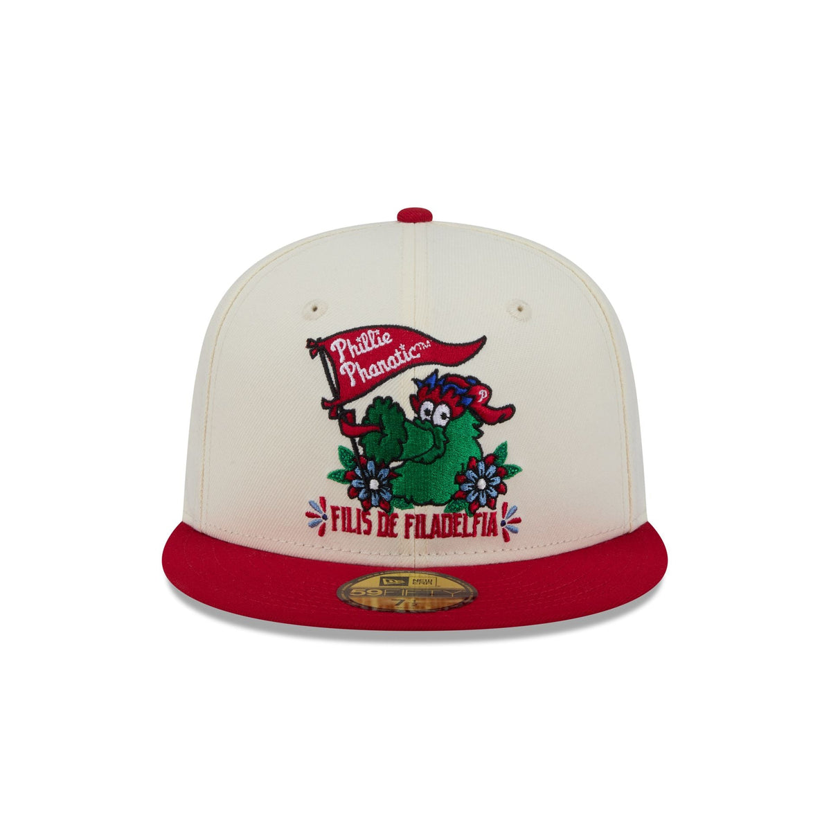 Philadelphia Phillies Day of the Dead Sugar Skull Mascot 59FIFTY Fitted Hat
