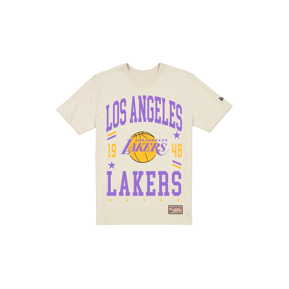 Los Angeles Lakers 1976-2000 Hardwood Classics Chrome White T-Shirt