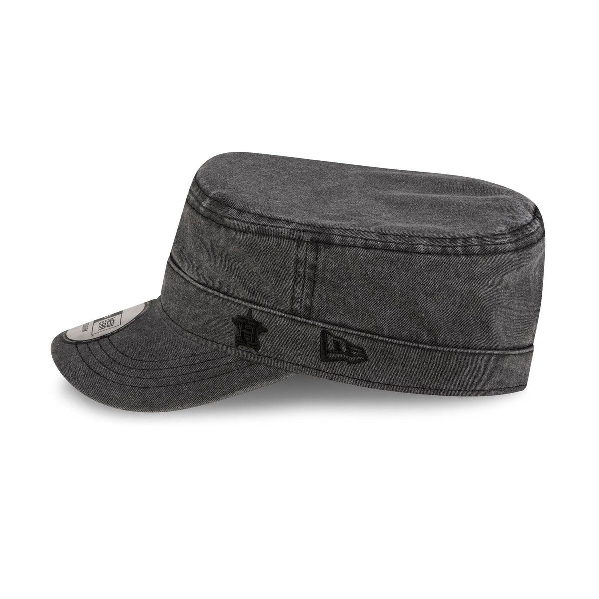Houston Astros Pigment Dye Black Military Cap