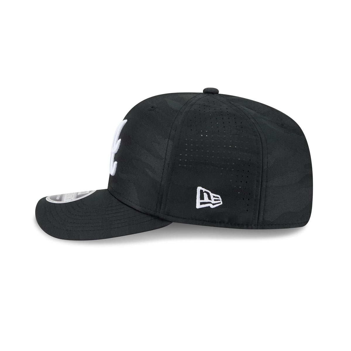 Atlanta Braves Black Camo Performance 9SEVENTY Stretch-Snap Hat