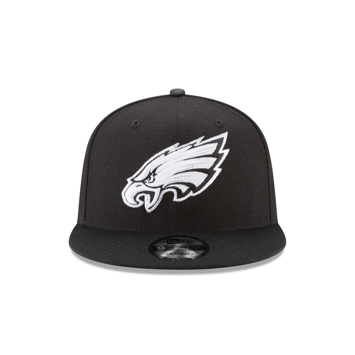 Philadelphia Eagles Basic Black and White 9FIFTY Snapback Hat
