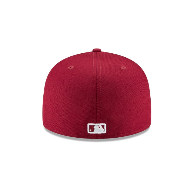 Los Angeles Dodgers Cardinal Basic 59FIFTY Fitted Hat