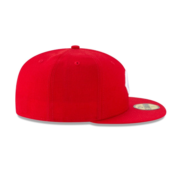 Cincinnati Reds Wool World Series Side Patch 59FIFTY Fitted Hat