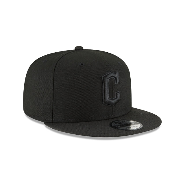 Cleveland Guardians Blackout Basic 9FIFTY Snapback Hat